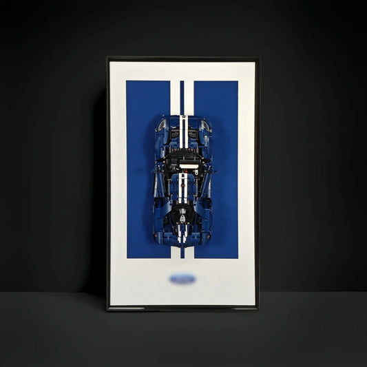 Premium Wall-Mounted Display Frame Compatible with LEGO® Technic™ Ford GT 42154