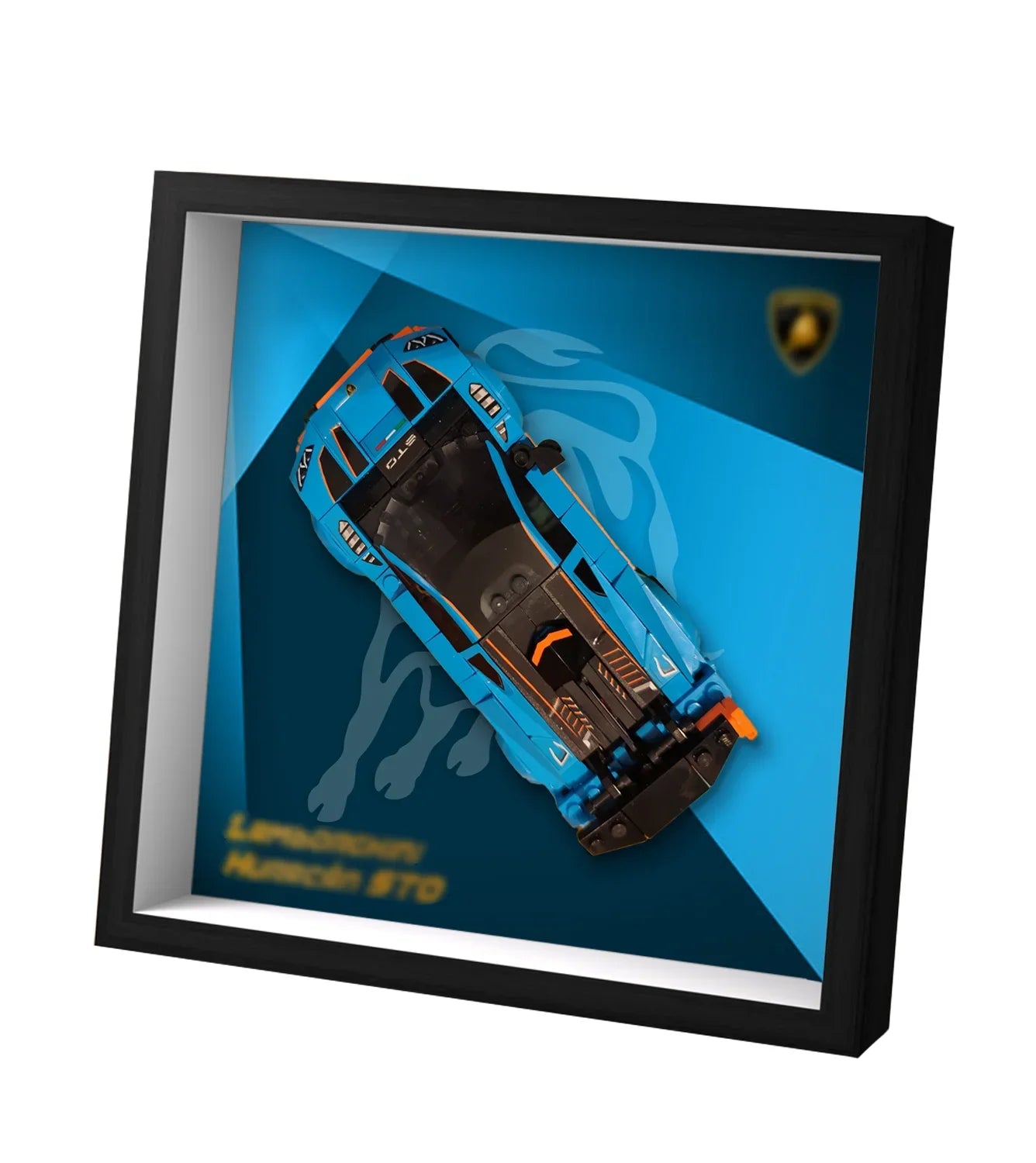 Cadre d'affichage mural premium compatible avec les ensembles LEGO® Speed Champions 77238