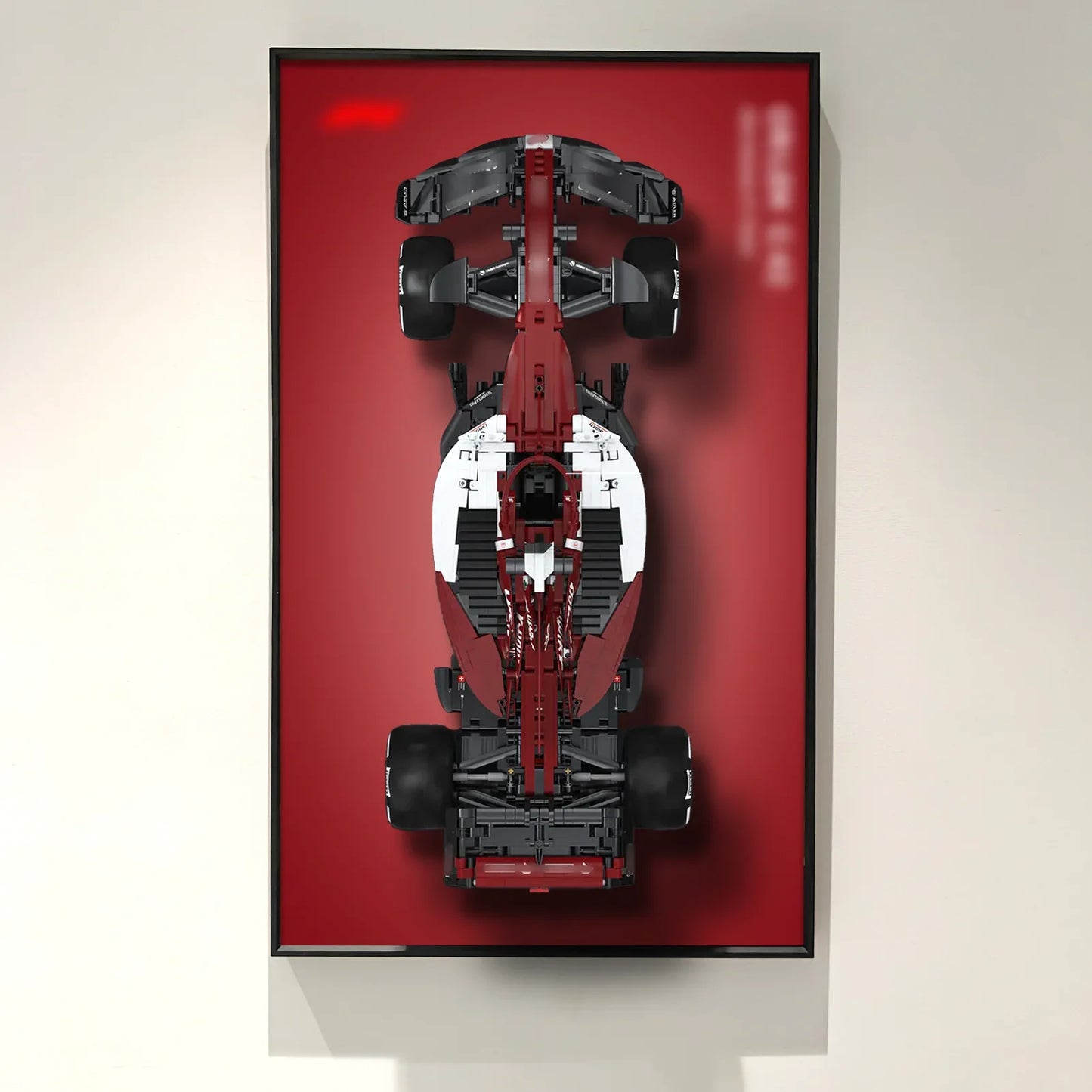 Cadre d'exposition mural Premium compatible avec la CaDA Alfa Romeo F1 Team ORLEN C42 (C64005W)