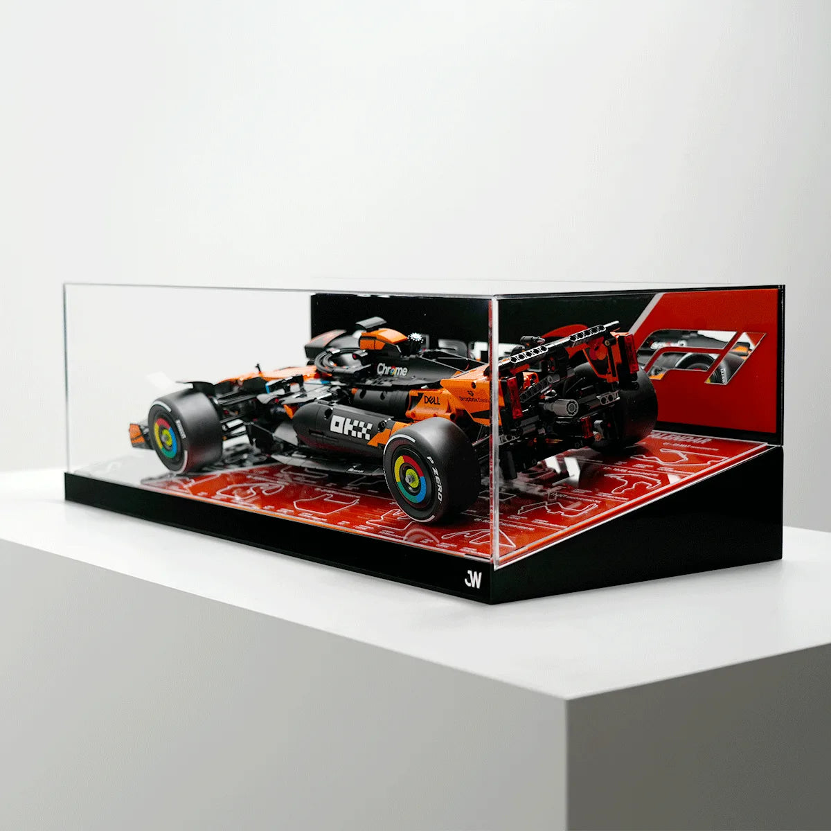 Stackable XL F1 Display Case for LEGO® Technic | Dustproof Magnetic Door