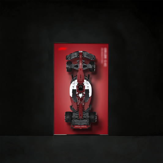 Premium Wall Display Frame Compatible with CaDA Alfa Romeo F1 Team ORLEN C42 (C64005W)