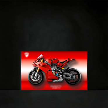 Premium Wall Display Frame Compatible with LEGO® Technic™ Ducati Panigale V4 S 42202
