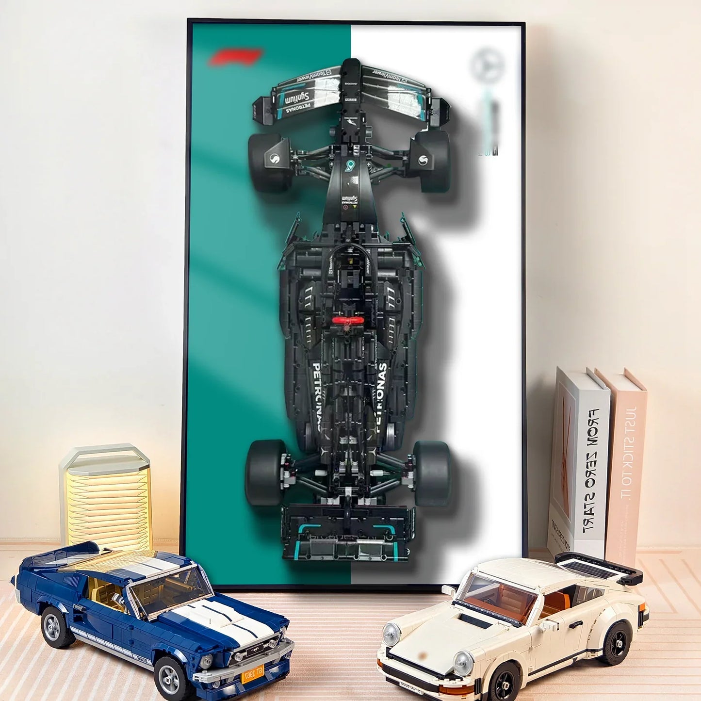 Cadre de présentation mural premium compatible avec LEGO® Technic™ Mercedes-AMG F1 W14 E Performance 42171