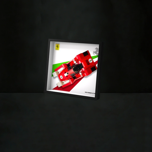 Cadre mural haut de gamme compatible avec LEGO® Speed Champions 76906