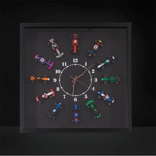 Présentoir Mural Premium Compatible avec les Figurines LEGO® Série 26 Voitures de Course F1® à Collectionner 71049