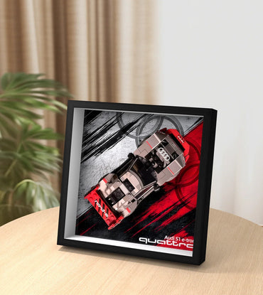 Cadre mural d'exposition premium compatible avec LEGO® Speed Champions 76921