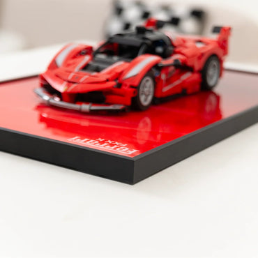 Cadre d'affichage mural premium compatible avec la LEGO® Technic Ferrari FXX K 42212