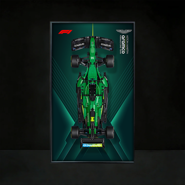 Premium Display Frame for LEGO® Technic™ #42240 Aston Martin F1 | Racing Green Exhibit Board | Anti-Glare Open Mounted Frame