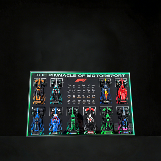 Premium Wall Display Frame Compatible with LEGO® Speed Champions 10-in-1 F1® Collection