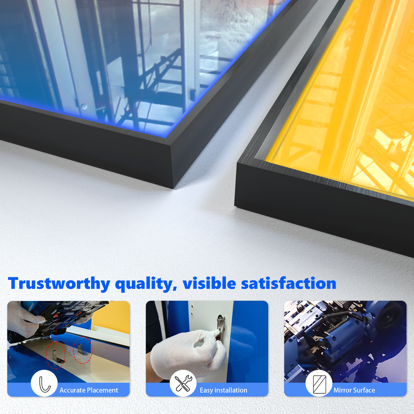 Premium Wall Display Frame Compatible with LEGO® Icons Concorde 10318