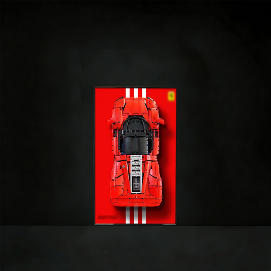 Cadre d'affichage mural premium compatible avec la LEGO® Technic™ Ferrari Daytona SP3 42143