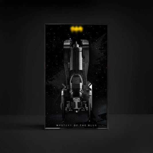 Premium Wall Display Frame Compatible with LEGO® DC Batman™ 1989 Batmobile 76139