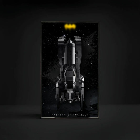 Cadre d'affichage mural haut de gamme compatible avec la Batmobile LEGO® DC Batman™ 1989 76139