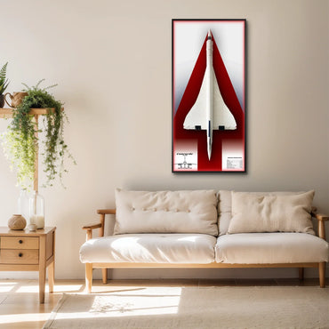 Cadre mural premium compatible avec le LEGO® Icons Concorde 10318