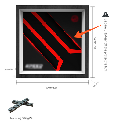 Premium Wall Display Frame Compatible with LEGO® Speed Champions 77250