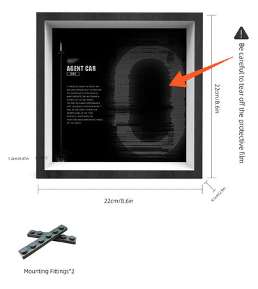 Cadre de présentation mural Premium compatible avec LEGO® Speed Champions 76911