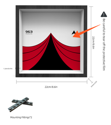 Premium Wall Display Frame Compatible with LEGO® Speed Champions 76916