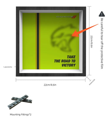 Cadre mural Premium compatible avec LEGO® Speed Champions 77237