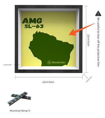 Cadre de Présentation Mural en Acrylique Premium Compatible avec LEGO® Speed Champions 76924