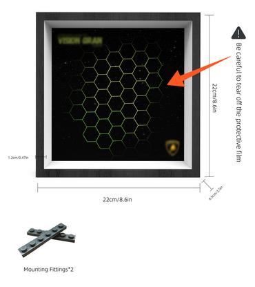 Premium Wall Display Frame Compatible with LEGO® Speed Champions 76923