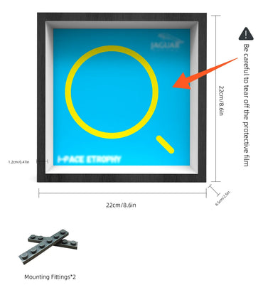 Cadre d'affichage mural premium compatible avec LEGO® Speed Champions 76898