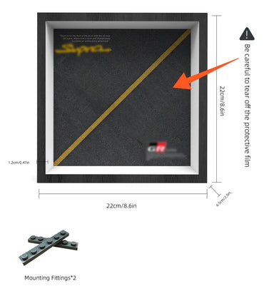 Cadre mural premium compatible avec LEGO® Speed Champions 76901