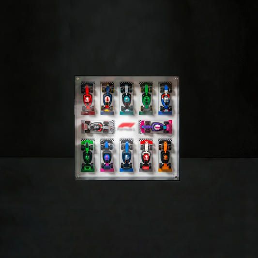 Premium Wall Display Frame Compatible with LEGO® Minifigures F1® Series 71049