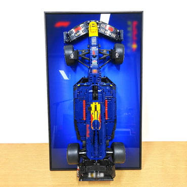 Cadre d'affichage mural premium compatible avec la voiture LEGO Oracle Red Bull Racing RB20 F1 42206