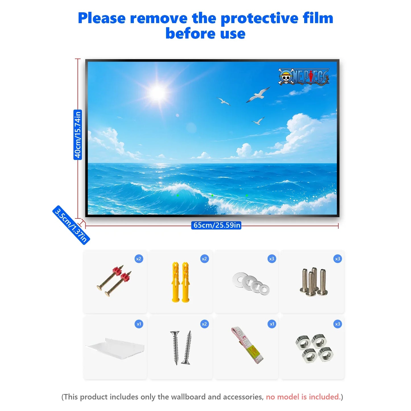 Cadre d'exposition mural haut de gamme compatible avec LEGO® One Piece Going Merry 75639