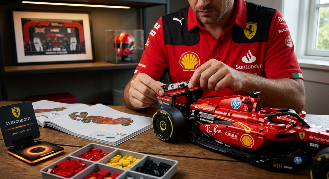 The Eternal Podium of the Tifosi: Crafting a "Shield of Light" for Your LEGO 43014 Leclerc Helmet