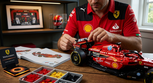 The Eternal Podium of the Tifosi: Crafting a "Shield of Light" for Your LEGO 43014 Leclerc Helmet