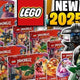 New 2025 LEGO Ninjago sets and minifigures, colorful packaging, dragon themes