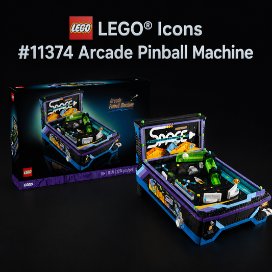 A Nostalgic Trip to the '80s Arcade: In Depth Review of LEGO® Icons 11374 Arcade Pinball Machine