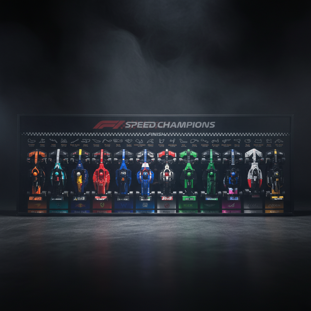 The Ultimate F1 Starting Grid: Transform Your LEGO® Collection into Professional Wall Art