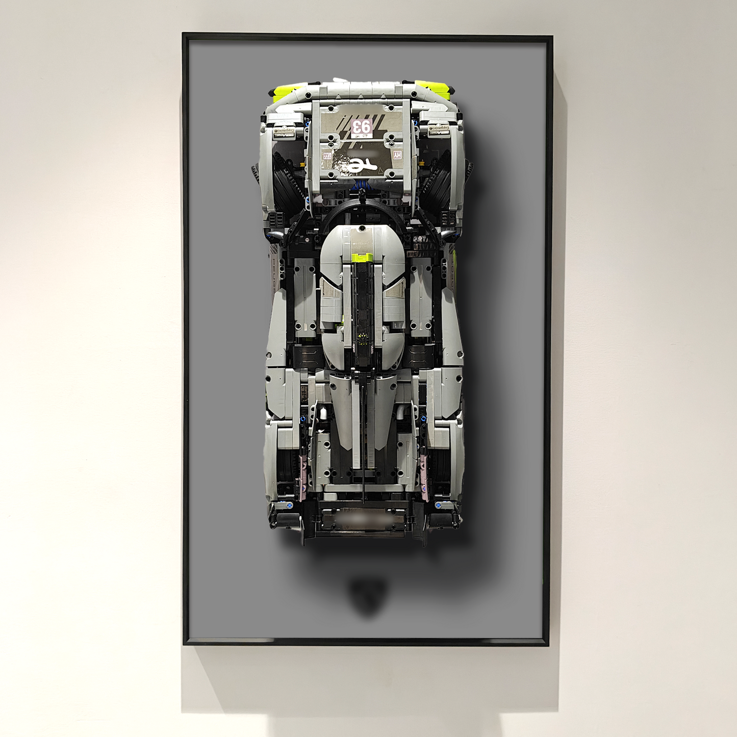 Premium Wall Display Frame Compatible with LEGO® Technic™ PEUGEOT 9X8 24H Le Mans Hybrid Hypercar 42156