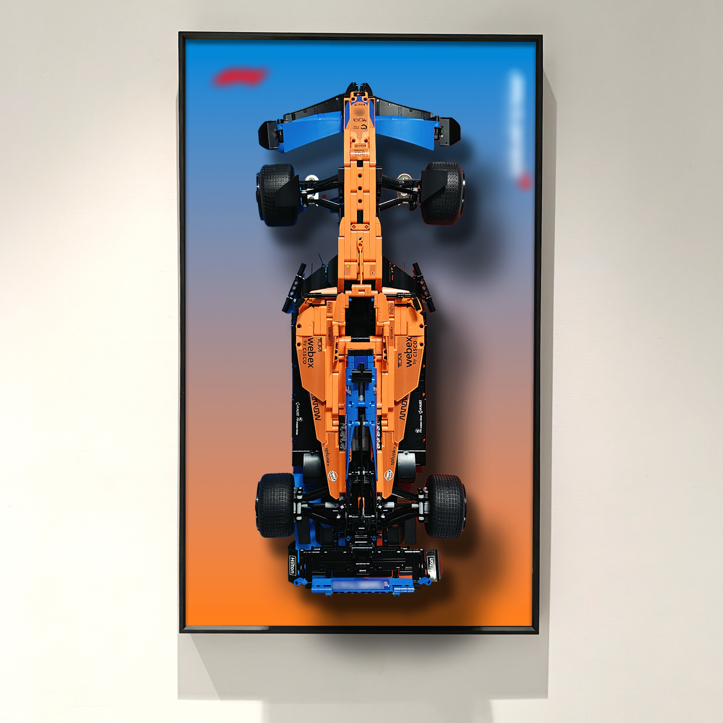 Premium Wall Display Frame Compatible with LEGO® Technic™ McLaren Formula 1™ Race Car 42141