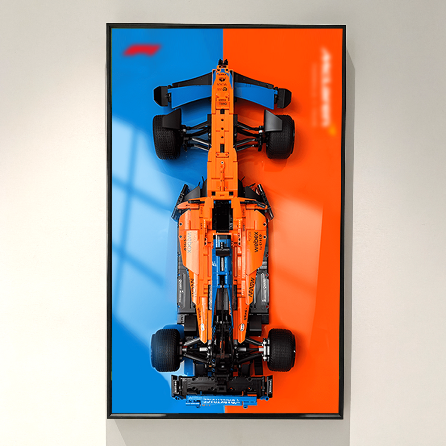 Premium Wall Display Frame Compatible with LEGO® Technic™ McLaren Formula 1™ Race Car 42141