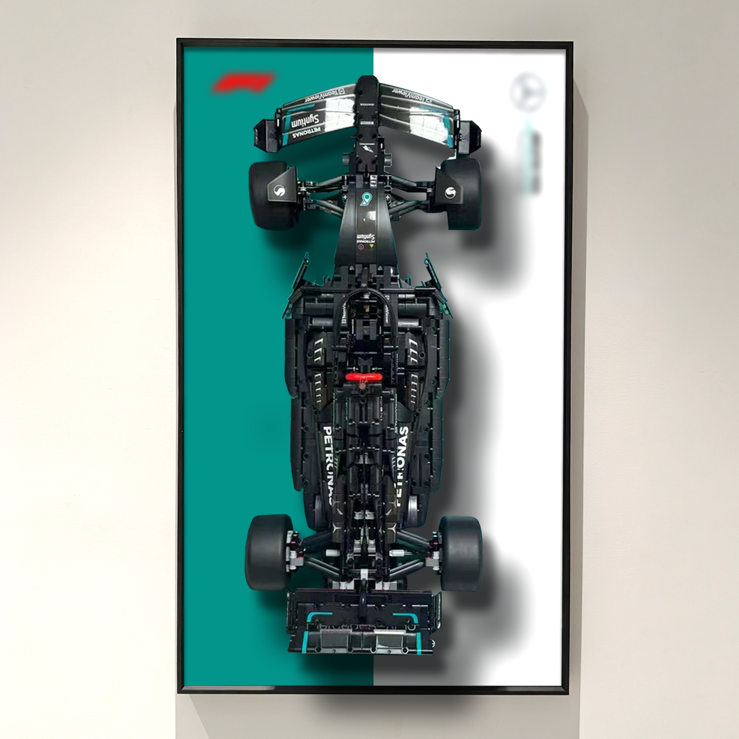 Premium Wall Display Frame Compatible with LEGO® Technic™ Mercedes-AMG F1 W14 E Performance 42171