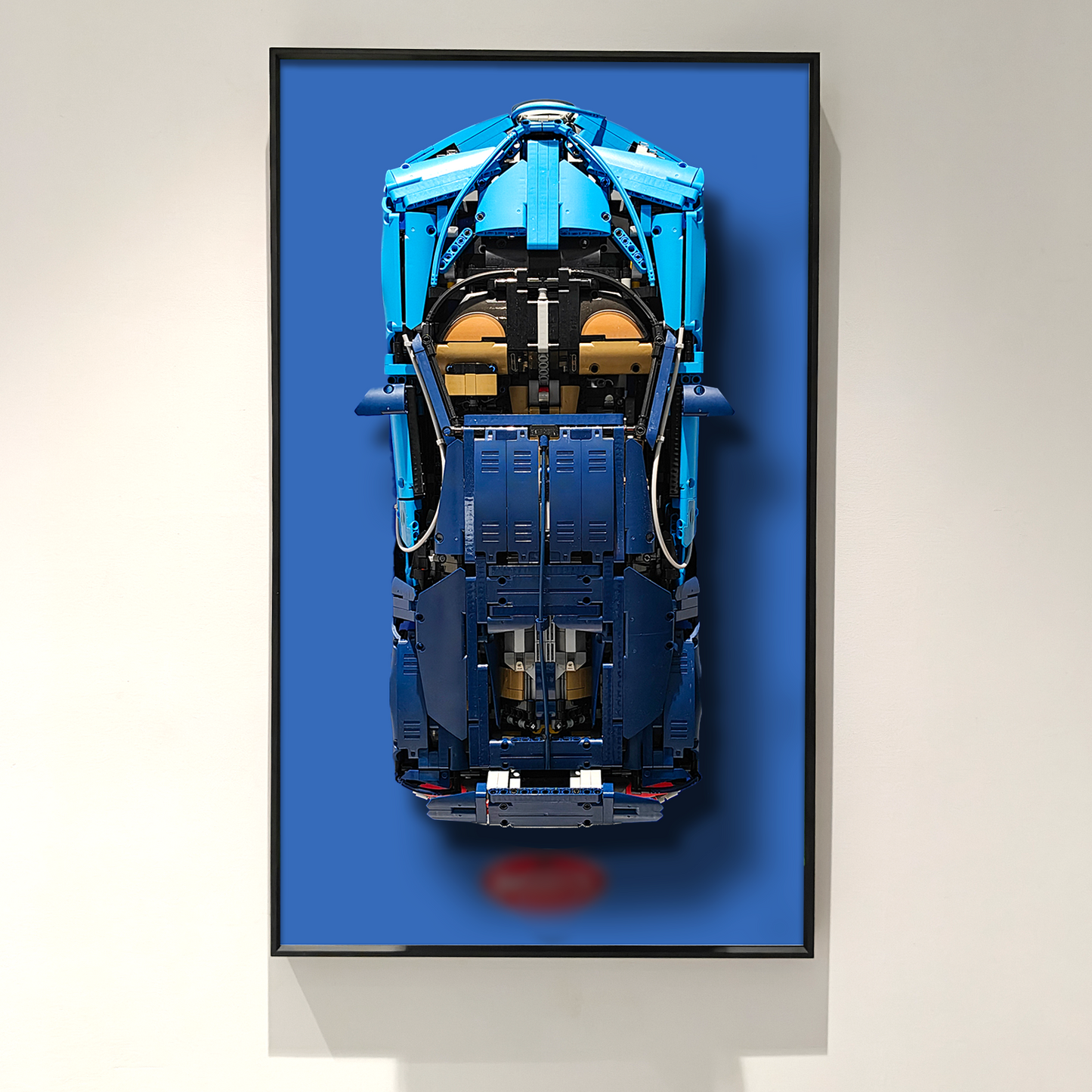 Premium Wall Display Frame Compatible with LEGO® Technic™ Bugatti Chiron 42083