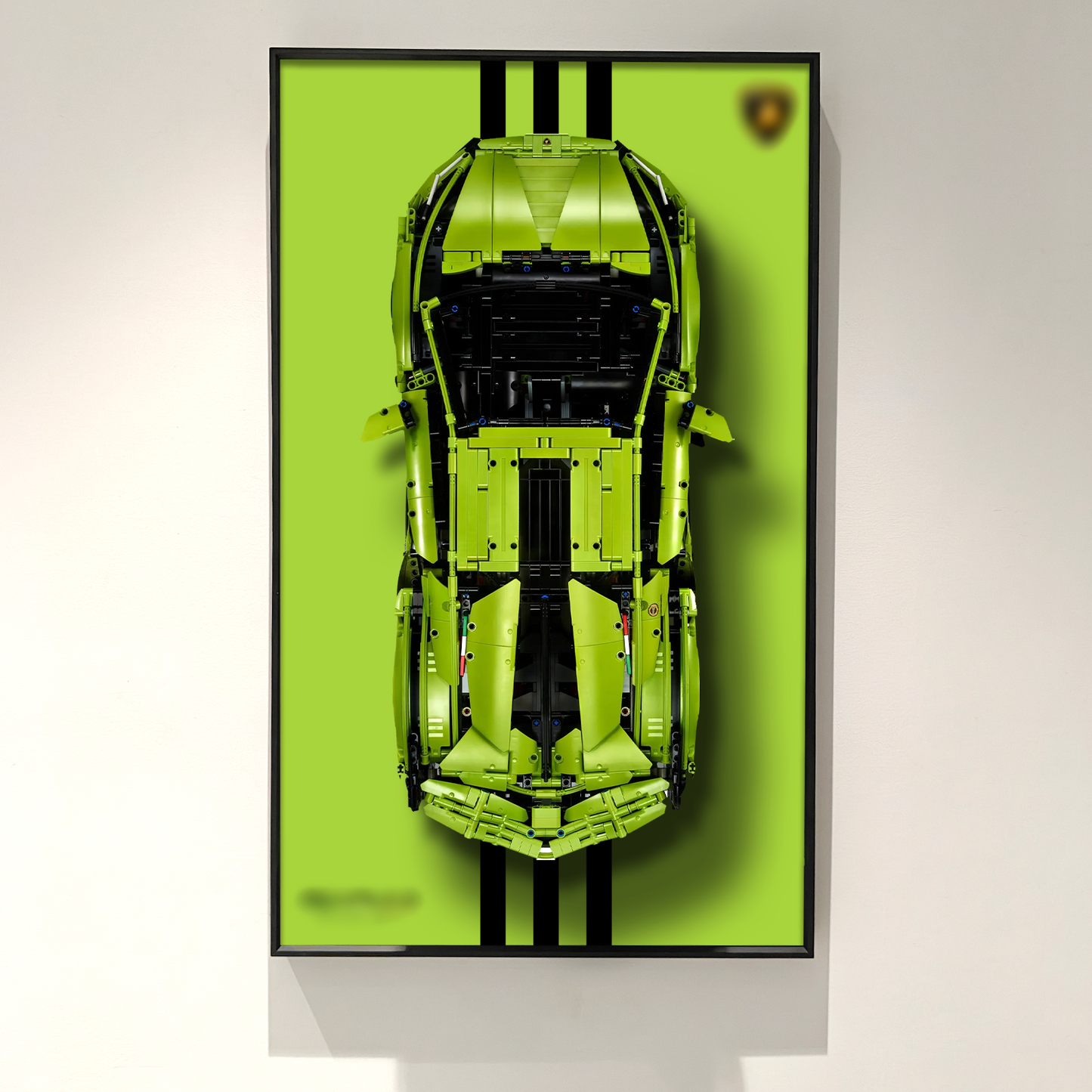 Premium Wall Display Frame Compatible with LEGO® Technic™ Lamborghini Sián FKP 37 42115