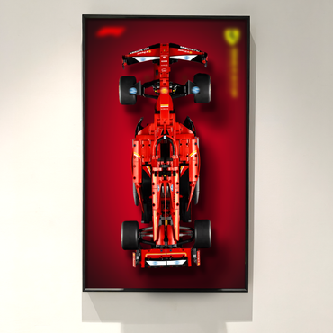 Premium Wall Display Frame Compatible with LEGO® Technic™ Ferrari SF-24 F1 Car 42207