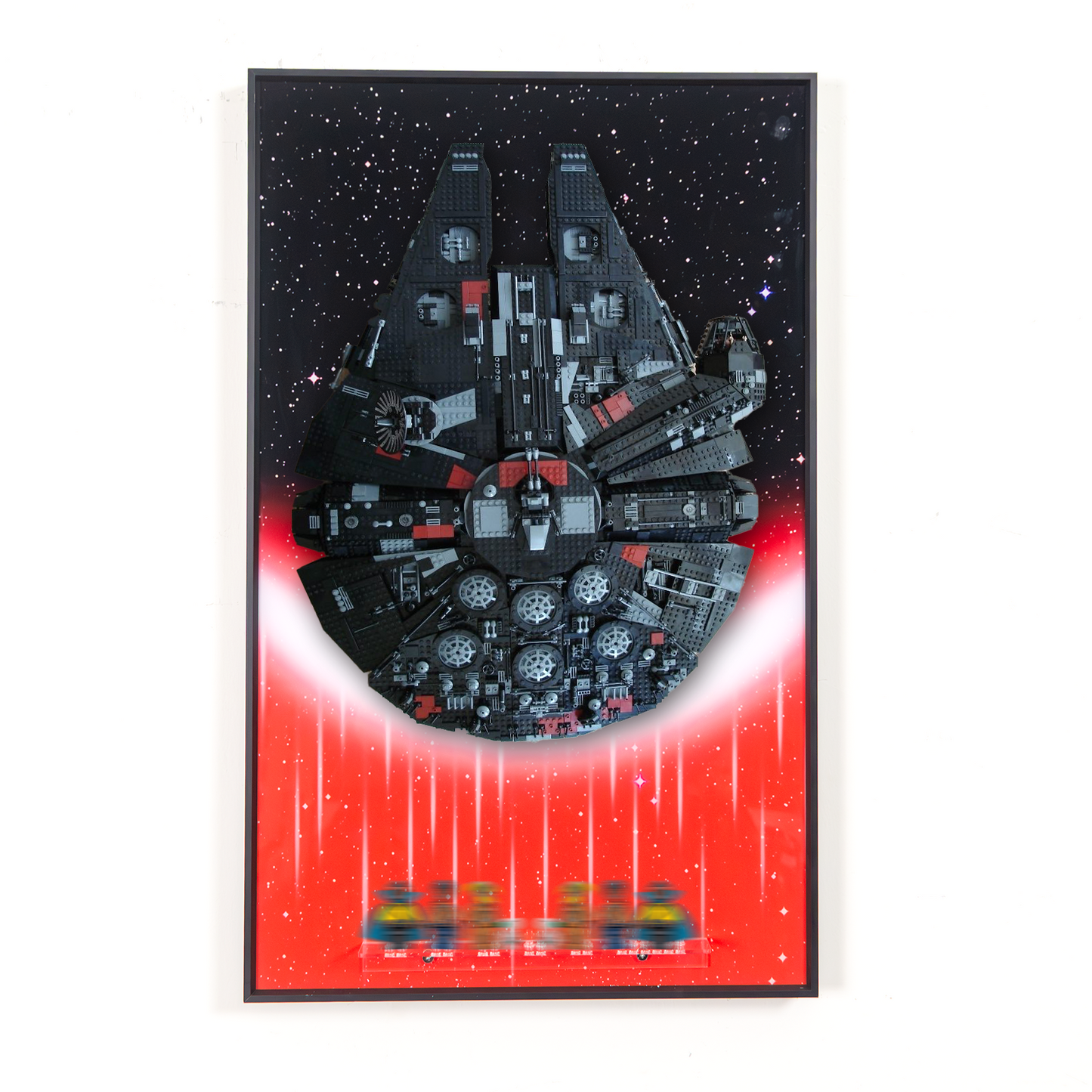 Premium Wall Display Frame Compatible with LEGO® Star Wars™ Rebuild the Galaxy: The Dark Falcon 75389