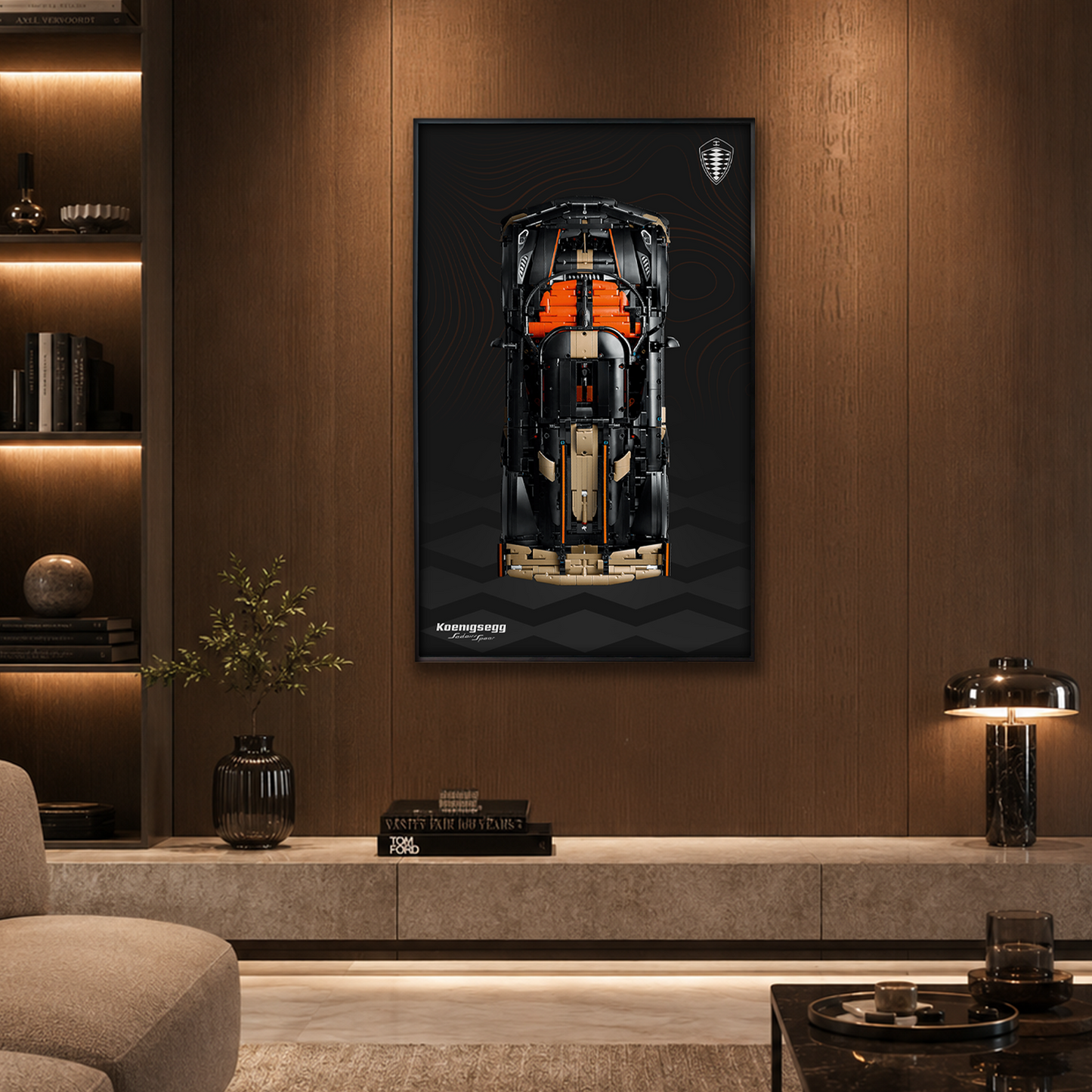 Premium Custom Display Frame for LEGO Technic 42232 Koenigsegg Sadair's Spear