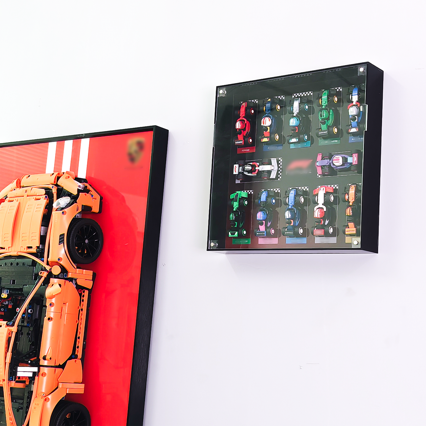 Premium Wall Display Frame Compatible with LEGO® Minifigures F1® Series 71049
