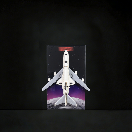 Premium Wall Display Frame with Printed Compatible with LEGO® Icons Shuttle Carrier Aircraft 10360