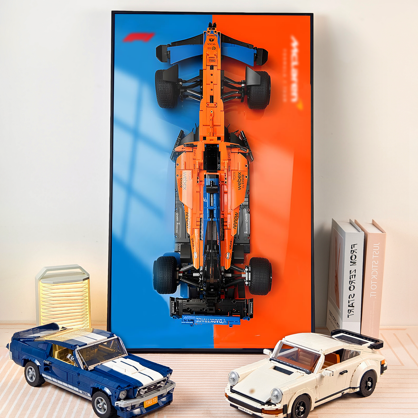 Premium Wall Display Frame Compatible with LEGO® Technic™ McLaren Formula 1™ Race Car 42141