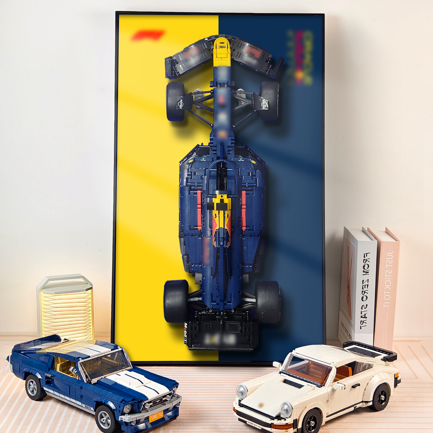 Premium Wall Display Frame Compatible with LEGO Oracle Red Bull Racing RB20 F1 Car 42206