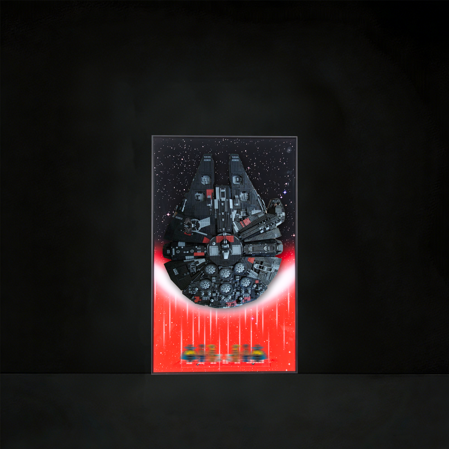 Premium Wall Display Frame Compatible with LEGO® Star Wars™ Rebuild the Galaxy: The Dark Falcon 75389