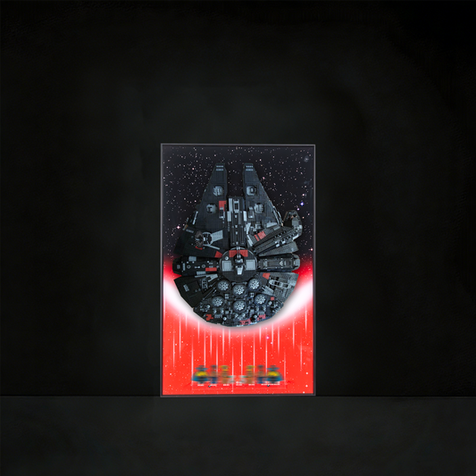 Premium Wall Display Frame Compatible with LEGO® Star Wars™ Rebuild the Galaxy: The Dark Falcon 75389