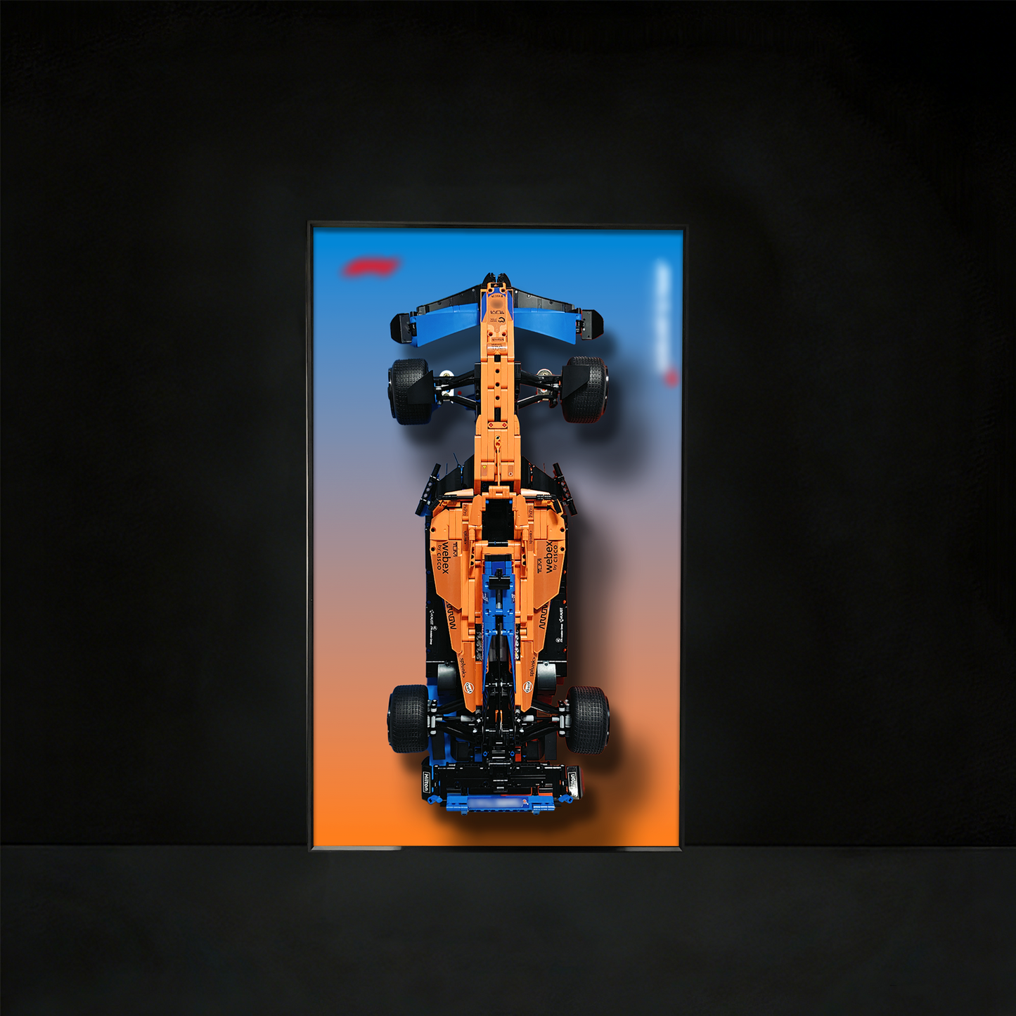 Premium Wall Display Frame Compatible with LEGO® Technic™ McLaren Formula 1™ Race Car 42141